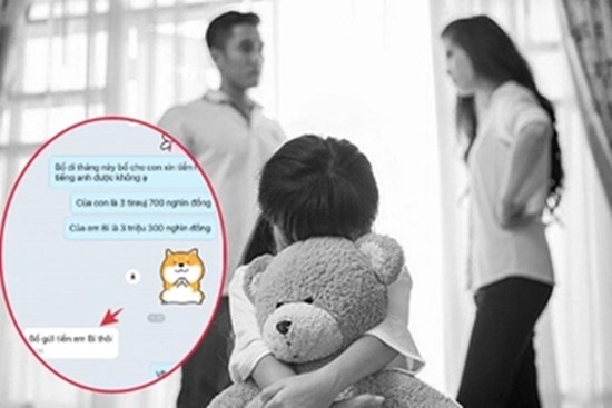 Cha mẹ ly hôn, con gái học lớp 7 nhắn tin xin tiền học, câu trả lời của người cha khiến tất cả chết lặng