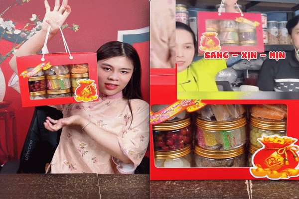 Giỏ quà Tết Hồng Phượng tiếp tục ra mắt mẫu mới 2025: Quảng cáo