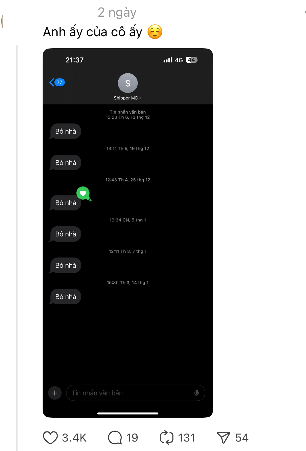 Bức ảnh mối quan hệ trên 2 năm với 1 shipper khiến cả cõi mạng cười như bị thôi miên-5