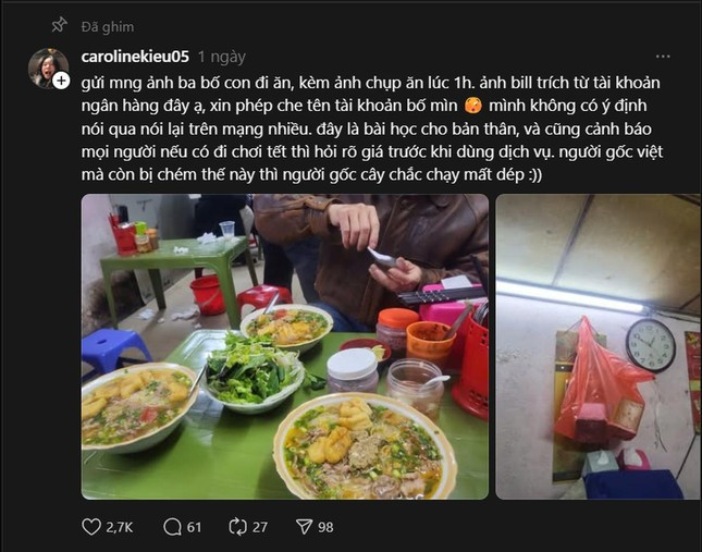 Đình chỉ hoạt động quán bún riêu ở Hà Nội bán 1,2 triệu đồng 3 bát bún ngày Tết-2