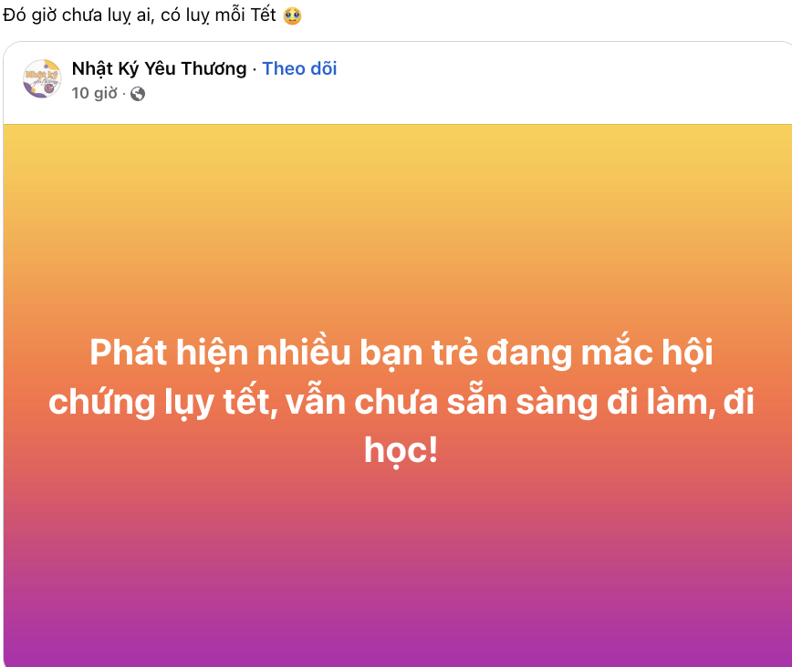 Phát hiện nhiều người đang mắc chung 1 hội chứng sau Tết!-1