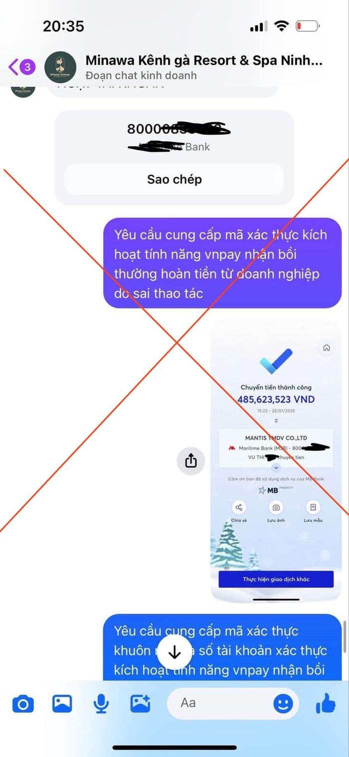 Ninh Bình lên tiếng vụ du khách bị lừa 1 tỷ đồng khi đặt phòng qua fanpage có tích xanh-2