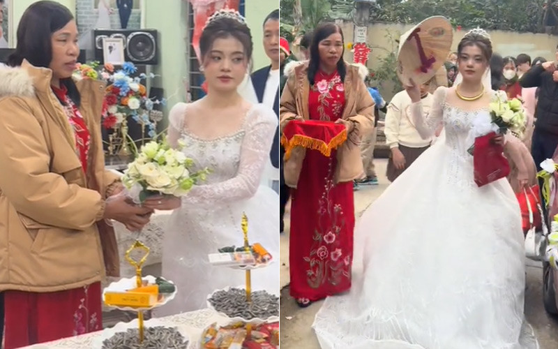 Đám cưới vắng chú rể ở Thanh Hóa, cô dâu một mình lễ gia tiên, ra mắt quan khách-1
