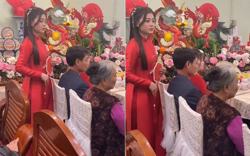 Đám cưới vắng chú rể ở Thanh Hóa, cô dâu một mình lễ gia tiên, ra mắt quan khách-2