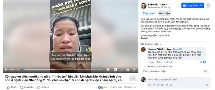 Sự thật về clip người phụ nữ ôm con khóc cầu cứu trước bệnh viện-1