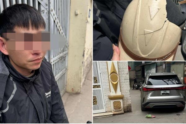 Phẫn nộ 2 người đàn ông hổ báo đánh người sau va chạm giao thông-2