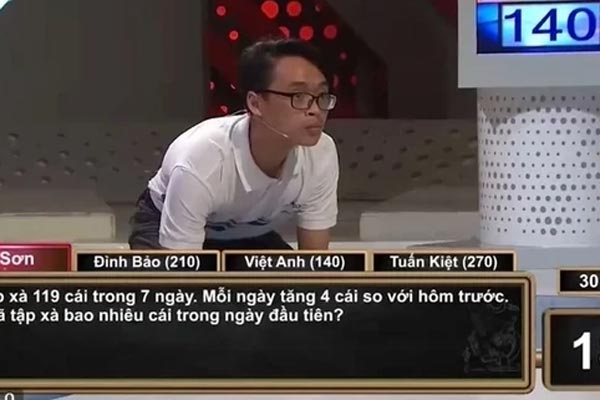 Phép tính làm khó cả 4 thí sinh Đường lên đỉnh Olympia-2