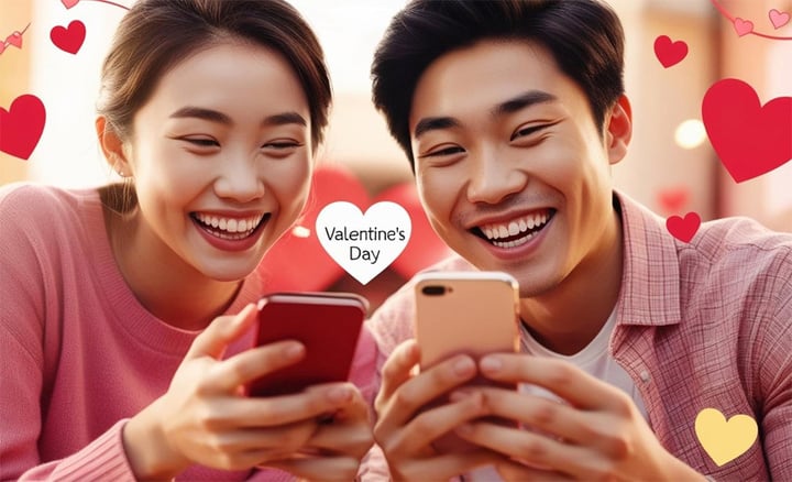 Tôi chuyển tiền cho chồng để anh ting ting lại kèm lời chúc Valentine 14/2-1