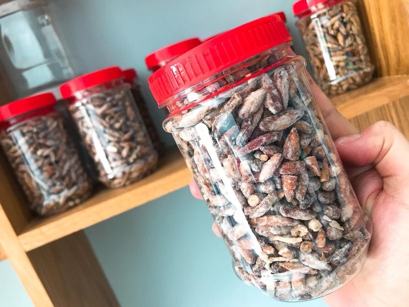 Hạt bàng - món ăn vặt học trò bỗng hóa vàng, giá nửa triệu đồng/kg-4