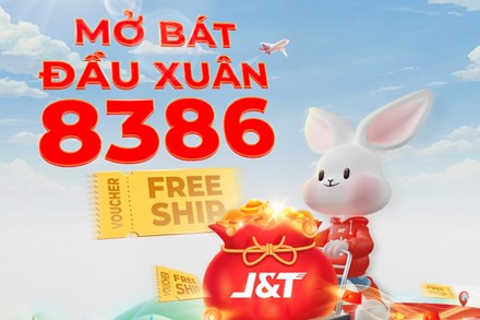 J&T Express phát hành 8386 voucher freeship ‘phát tài, phát lộc’