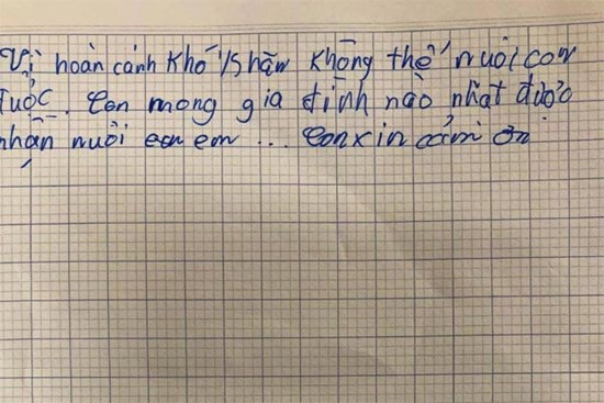 Bé gái mới sinh ở Đồng Nai bị bỏ rơi ven đường cùng 3 dòng thư viết tay