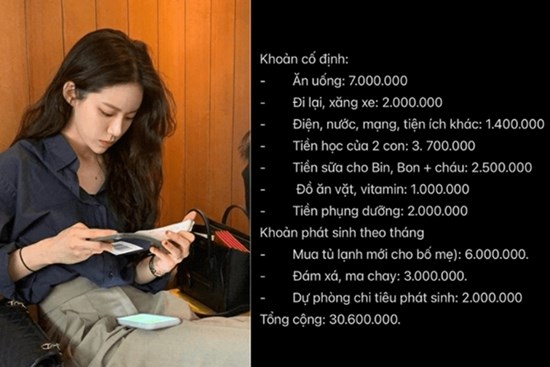 Bảng chi tiêu của vợ chồng lương 30 triệu đồng khiến hàng ngàn người thương cảm: Không tiết kiệm nổi vì 1 lý do chẳng ai dám trách