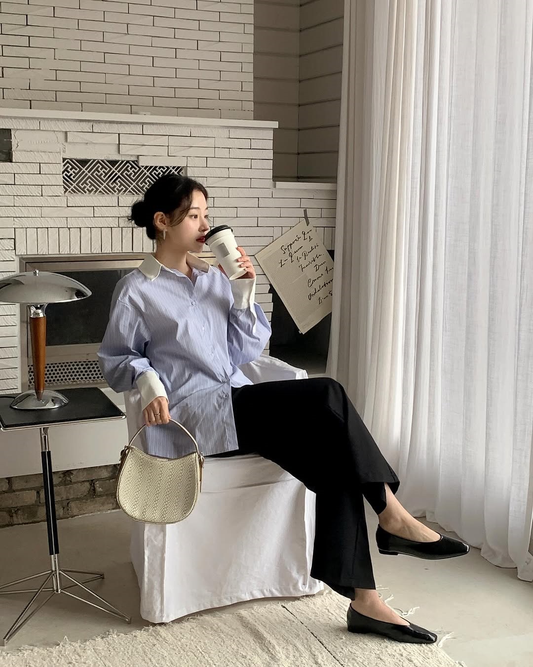 6 chiêu diện đồ công sở xinh tươi của phụ nữ Hàn-2